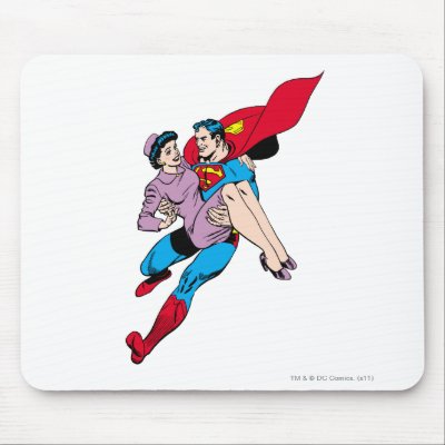 Superman rescues Louis mousepads