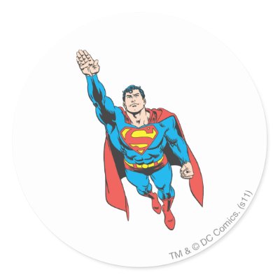 Superman Right Arm Raised stickers