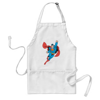 Superman Right Fist Raised aprons