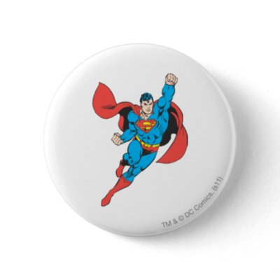 Superman Right Fist Raised buttons