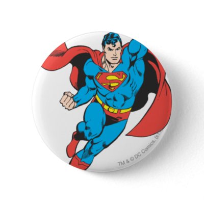 Superman Right Fist Raised buttons