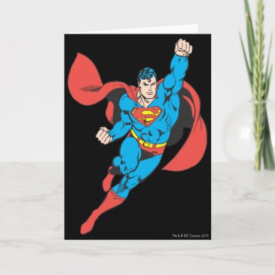 Superman Right Fist Raised cards