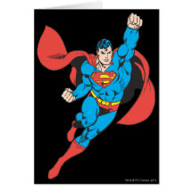 Superman Right Fist Raised Greeting Card