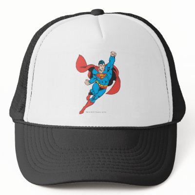 Superman Right Fist Raised hats