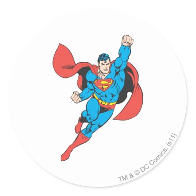 Superman Right Fist Raised stickers