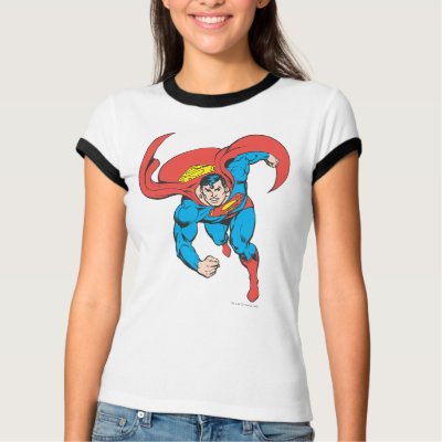 Superman Runs Forward t-shirts