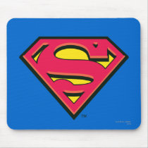 superman, superman logo, superman symbol, superman icon, superman emblem, superman shield, s shield, man, steel, clark, kent, comic, super, hero, classic logo, logo, shield, s, Mouse pad with custom graphic design