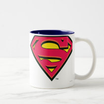 superman, superman logo, superman symbol, superman icon, superman emblem, superman shield, s shield, man, steel, clark, kent, comic, super, hero, classic logo, logo, shield, s, Mug with custom graphic design
