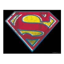superman, superman logo, superman symbol, superman icon, superman emblem, superman shield, s shield, man, steel, clark, kent, comic, super, hero, classic logo, logo, shield, s, man of steel, cartoon, returns, comics, super hero, dc comics, red, yellow, blue, blue red and yellow, kryptonite, metropolis, lois lane, superwoman, action comics, s-shield, stylized s shield, clark kent, superhuman, super-human, daily planet, daily star, man of tomorrow, last son of krypton, krypto the superdog, krypto, Postkort med brugerdefineret grafisk design