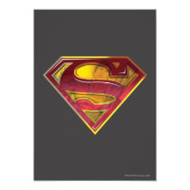 superman, superman logo, superman symbol, superman icon, superman emblem, superman shield, s shield, super man, s-shield, logo, shield, graphic, dc comics, comic book, shield logo, Invitation with custom graphic design