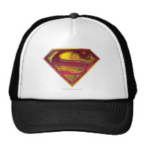 superman, superman logo, superman symbol, superman icon, superman emblem, superman shield, s shield, super man, s-shield, logo, shield, graphic, dc comics, comic book, shield logo, Trucker Hat with custom graphic design