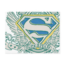 Superman Sketched Crest Post Cards
