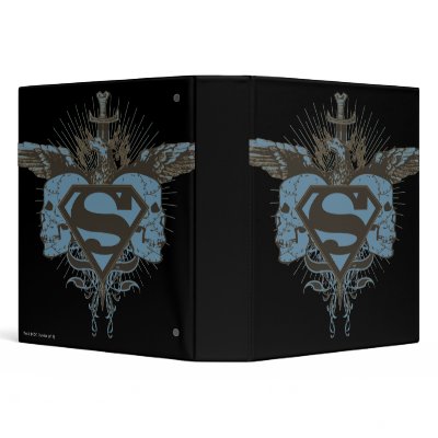 Superman Skulls - Blue binders
