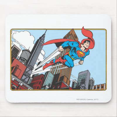 Superman & Skyscrapers mousepads