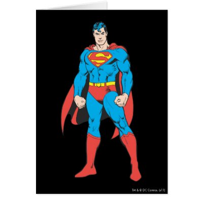Superman Standing cards