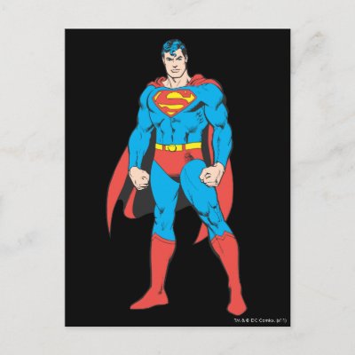 Superman Standing postcards