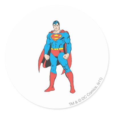 Superman Standing stickers