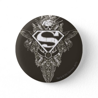 Superman,  Star and Skull buttons
