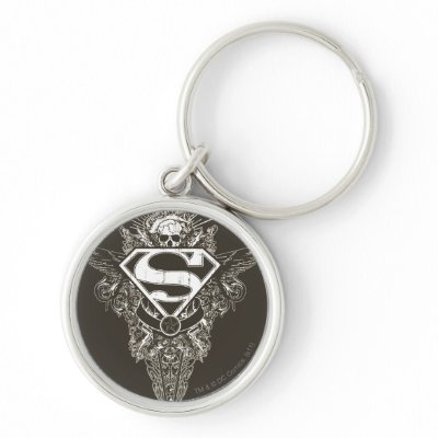 Superman,  Star and Skull keychains