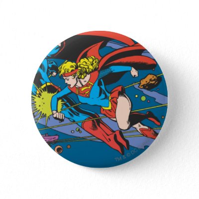 Superman & Supergirl Flying buttons