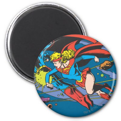 Superman & Supergirl Flying magnets