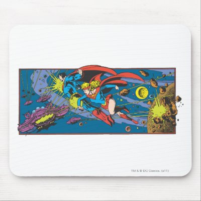 Superman & Supergirl Flying mousepads