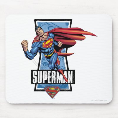 Superman Swings By mousepads