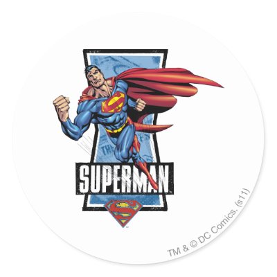 Superman Swings By stickers