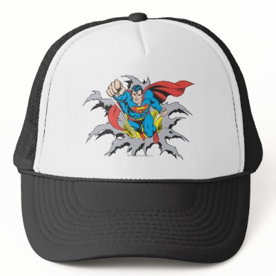 Superman Tears Thru hats