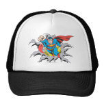 Superman Tears Thru Hat