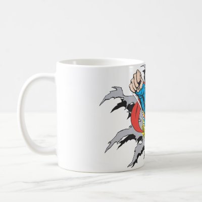 Superman Tears Thru mugs