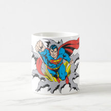 Superman Tears Thru Mug