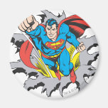 Superman Tears Thru Refrigerator Magnets