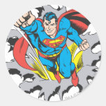 Superman Tears Thru Sticker