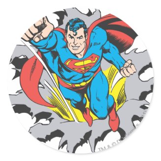 Superman Tears Thru Sticker
