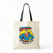 Superman The Man of Steel Tote Bag