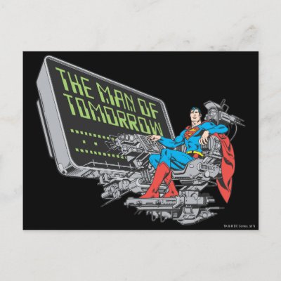 Superman - The Man Of Tomorrow postcards