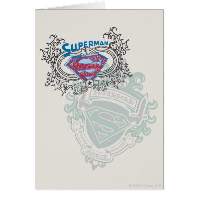 Superman Two Crest Design cards