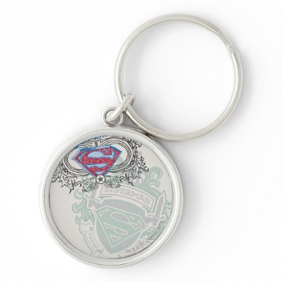 Superman Two Crest Design keychains
