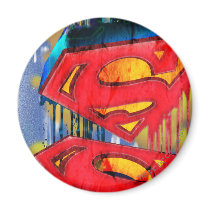 Superman Urban Spraypaint Fridge Magnets