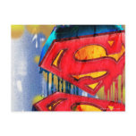 Superman Urban Spraypaint Postcard