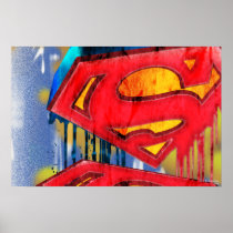 Superman Urban Spraypaint Poster