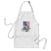Superman & US Flag Aprons