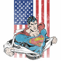 superman, super man, us flag, dc comics, clark kent, superman changing, superman suit, Photo Sculpture with custom graphic design