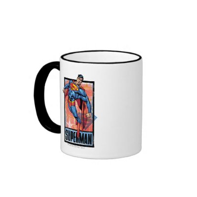 Superman with dark border mugs