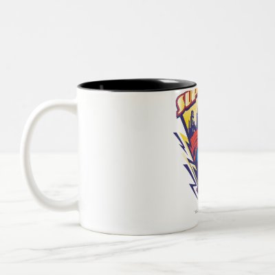 Superman with Electricity mugs