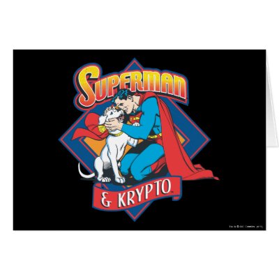 Superman with Krypto cards