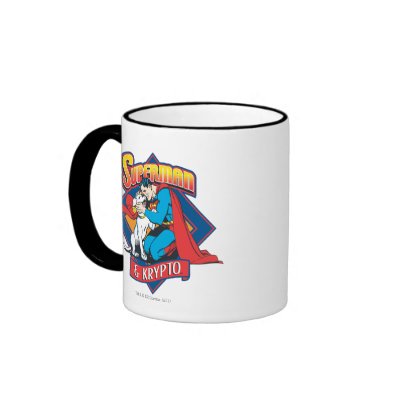 Superman with Krypto mugs