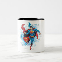 Superman with Logo Coffee Mugs