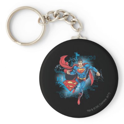 Superman with Logo keychains